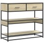 Mesa consola de madera de ingeniería roble Sonoma 90x35x80 cm de , Mesas auxiliares - Ref: Foro24-849180, Precio: 84,69 €, De...