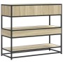 Mesa consola de madera de ingeniería roble Sonoma 90x35x80 cm de , Mesas auxiliares - Ref: Foro24-849180, Precio: 84,69 €, De...