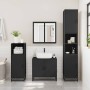 Armario de baño madera contrachapada negro 35x37,5x166 cm de , Muebles de baño - Ref: Foro24-849244, Precio: 114,82 €, Descue...