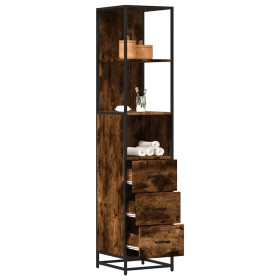 Armario baño madera contrachapada roble ahumado 35x37,5x166 cm de , Muebles de baño - Ref: Foro24-849246, Precio: 86,96 €, De...