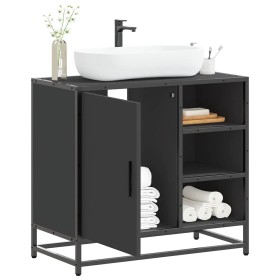 Mueble baño para lavabo madera ingeniería negro 65 x 33 x 60 cm de , Muebles de baño - Ref: Foro24-849284, Precio: 81,12 €, D...