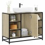 Armario lavabo baño madera ingeniería roble Sonoma 80x33x60 cm de , Muebles de baño - Ref: Foro24-849290, Precio: 78,27 €, De...