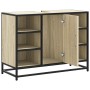 Armario lavabo baño madera ingeniería roble Sonoma 80x33x60 cm de , Muebles de baño - Ref: Foro24-849290, Precio: 78,27 €, De...