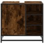 Mueble de baño para lavabo roble ahumado 65x33x60 cm de , Muebles de baño - Ref: Foro24-849286, Precio: 74,64 €, Descuento: %