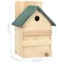 Casa para pájaros 4 unidades madera de abeto 23x19x33 cm de vidaXL, Pajareras - Ref: Foro24-47248, Precio: 61,23 €, Descuento: %