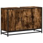 Armario lavabo baño madera ingeniería roble ahumado 90x33x60 cm de , Muebles de baño - Ref: Foro24-849271, Precio: 84,35 €, D...