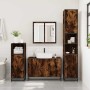 Armario lavabo baño madera ingeniería roble ahumado 90x33x60 cm de , Muebles de baño - Ref: Foro24-849271, Precio: 84,35 €, D...