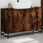 Armario lavabo baño madera ingeniería roble ahumado 90x33x60 cm de , Muebles de baño - Ref: Foro24-849271, Precio: 84,35 €, D...
