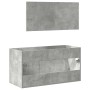 Armario de baño con espejo madera de ingeniería gris hormigón de , Muebles de baño - Ref: Foro24-856380, Precio: 81,05 €, Des...