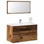 Mueble de baño con espejo de madera antigua madera ingeniería de , Muebles de baño - Ref: Foro24-856377, Precio: 88,74 €, Des...
