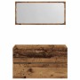 Mueble de baño con espejo de madera antigua madera ingeniería de , Muebles de baño - Ref: Foro24-856377, Precio: 88,74 €, Des...