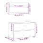 Mueble de baño con espejo de madera antigua madera ingeniería de , Muebles de baño - Ref: Foro24-856377, Precio: 88,74 €, Des...