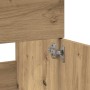 Mueble de baño con espejo de madera ingeniería roble artesanal de , Muebles de baño - Ref: Foro24-856382, Precio: 94,88 €, De...