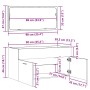 Mueble de baño con espejo de madera ingeniería roble artesanal de , Muebles de baño - Ref: Foro24-856382, Precio: 94,88 €, De...