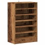 Mueble zapatero madera ingeniería madera envejecida 60x35x92 cm de , Zapateros y organizadores de calzado - Ref: Foro24-85670...