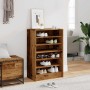 Mueble zapatero madera ingeniería madera envejecida 60x35x92 cm de , Zapateros y organizadores de calzado - Ref: Foro24-85670...