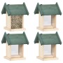 Comederos para pájaros 4 unidades madera de abeto de vidaXL, Comederos para pájaros - Ref: Foro24-47233, Precio: 39,26 €, Des...