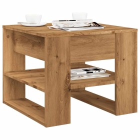 Mesa de centro madera de ingeniería roble artisan 55,5x55x45 cm de , Mesas de centro - Ref: Foro24-856819, Precio: 51,78 €, D...