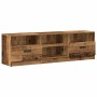 Mueble de TV madera ingeniería madera envejecida 150x33,5x45cm de , Muebles TV - Ref: Foro24-856852, Precio: 98,14 €, Descuen...