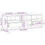 Mueble de TV madera ingeniería madera envejecida 150x33,5x45cm de , Muebles TV - Ref: Foro24-856852, Precio: 98,14 €, Descuen...