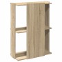 Librería 3 estantes madera ingeniería roble sonoma 60x30x80 cm de , Librerías y estanterías - Ref: Foro24-860258, Precio: 42,...