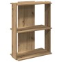 Librería 3 niveles madera ingeniería roble artesanal 60x30x80cm de , Librerías y estanterías - Ref: Foro24-860264, Precio: 42...