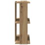 Librería 3 niveles madera ingeniería roble artesanal 60x30x80cm de , Librerías y estanterías - Ref: Foro24-860264, Precio: 42...