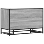 Banco zapatero madera de ingeniería gris sonoma 80x40x53,5 cm de , Bancos para recibidores y almacenamiento - Ref: Foro24-849...