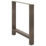 Patas para mesa de centro de acero natural 2 uds 70x(72-73) cm de , Patas para mesas - Ref: Foro24-4013311, Precio: 91,00 €, ...