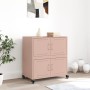 Aparador de acero laminado en frío rosa 68,5x39x72 cm de , Aparadores - Ref: Foro24-846651, Precio: 105,95 €, Descuento: %