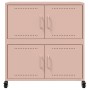 Aparador de acero laminado en frío rosa 68,5x39x72 cm de , Aparadores - Ref: Foro24-846651, Precio: 105,95 €, Descuento: %