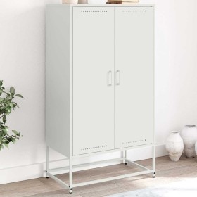 Aparador de acero blanco 68,5x38,5x123,5 cm de , Aparadores - Ref: Foro24-846499, Precio: 108,42 €, Descuento: %