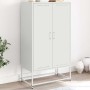 Aparador de acero blanco 68,5x38,5x123,5 cm de , Aparadores - Ref: Foro24-846499, Precio: 108,42 €, Descuento: %