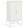 Aparador de acero blanco 68,5x38,5x123,5 cm de , Aparadores - Ref: Foro24-846499, Precio: 108,42 €, Descuento: %