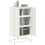 Aparador de acero blanco 68,5x38,5x123,5 cm de , Aparadores - Ref: Foro24-846499, Precio: 108,42 €, Descuento: %