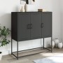 Aparador de acero negro 100,5x39x107 cm de , Aparadores - Ref: Foro24-846536, Precio: 103,89 €, Descuento: %