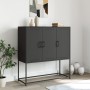 Aparador de acero negro 100,5x39x107 cm de , Aparadores - Ref: Foro24-846536, Precio: 103,89 €, Descuento: %