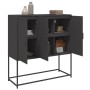 Aparador de acero negro 100,5x39x107 cm de , Aparadores - Ref: Foro24-846536, Precio: 103,89 €, Descuento: %