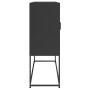 Aparador de acero negro 100,5x39x107 cm de , Aparadores - Ref: Foro24-846536, Precio: 103,89 €, Descuento: %