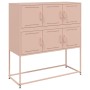 Aparador de acero laminado en frío rosa 100,5x39x107 cm de , Aparadores - Ref: Foro24-846597, Precio: 109,11 €, Descuento: %