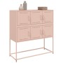 Aparador de acero laminado en frío rosa 100,5x39x107 cm de , Aparadores - Ref: Foro24-846597, Precio: 109,11 €, Descuento: %