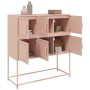 Aparador de acero laminado en frío rosa 100,5x39x107 cm de , Aparadores - Ref: Foro24-846597, Precio: 109,11 €, Descuento: %