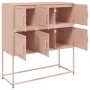 Aparador de acero laminado en frío rosa 100,5x39x107 cm de , Aparadores - Ref: Foro24-846597, Precio: 109,11 €, Descuento: %