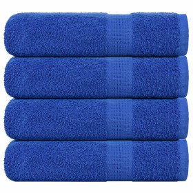 Toallas de ducha 4 uds 100% algodón azul 70x140 cm 360 gsm de , Toallas - Ref: Foro24-136714, Precio: 41,31 €, Descuento: %