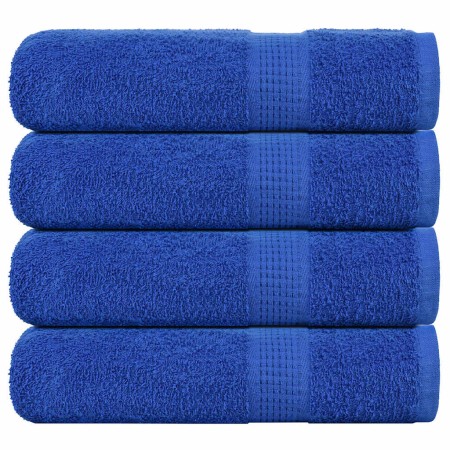 Toallas de ducha 4 uds 100% algodón azul 70x140 cm 360 gsm de , Toallas - Ref: Foro24-136714, Precio: 41,31 €, Descuento: %