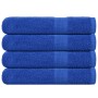 Toallas 4 uds 100% algodón azul 100x200 cm 600 gsm de , Toallas - Ref: Foro24-136723, Precio: 66,85 €, Descuento: %