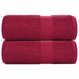 Toallas 2 uds 100% algodón burdeos 30x30 cm 360 gsm de , Toallas - Ref: Foro24-136728, Precio: 11,06 €, Descuento: %