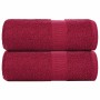 Toallas 2 uds 100% algodón burdeos 30x30 cm 360 gsm de , Toallas - Ref: Foro24-136728, Precio: 11,06 €, Descuento: %