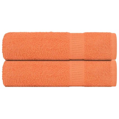 Toallas de baño 2 uds naranja 100x150 cm 360 gsm 100% algodón de , Toallas - Ref: Foro24-136908, Precio: 30,53 €, Descuento: %