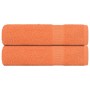 Toallas de baño 2 uds naranja 100x150 cm 360 gsm 100% algodón de , Toallas - Ref: Foro24-136908, Precio: 30,53 €, Descuento: %
